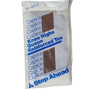 A Step Ahead Hosiery Women's Size 9-12 Suntan Knee High Reinforced Toe - Picture 1 of 4