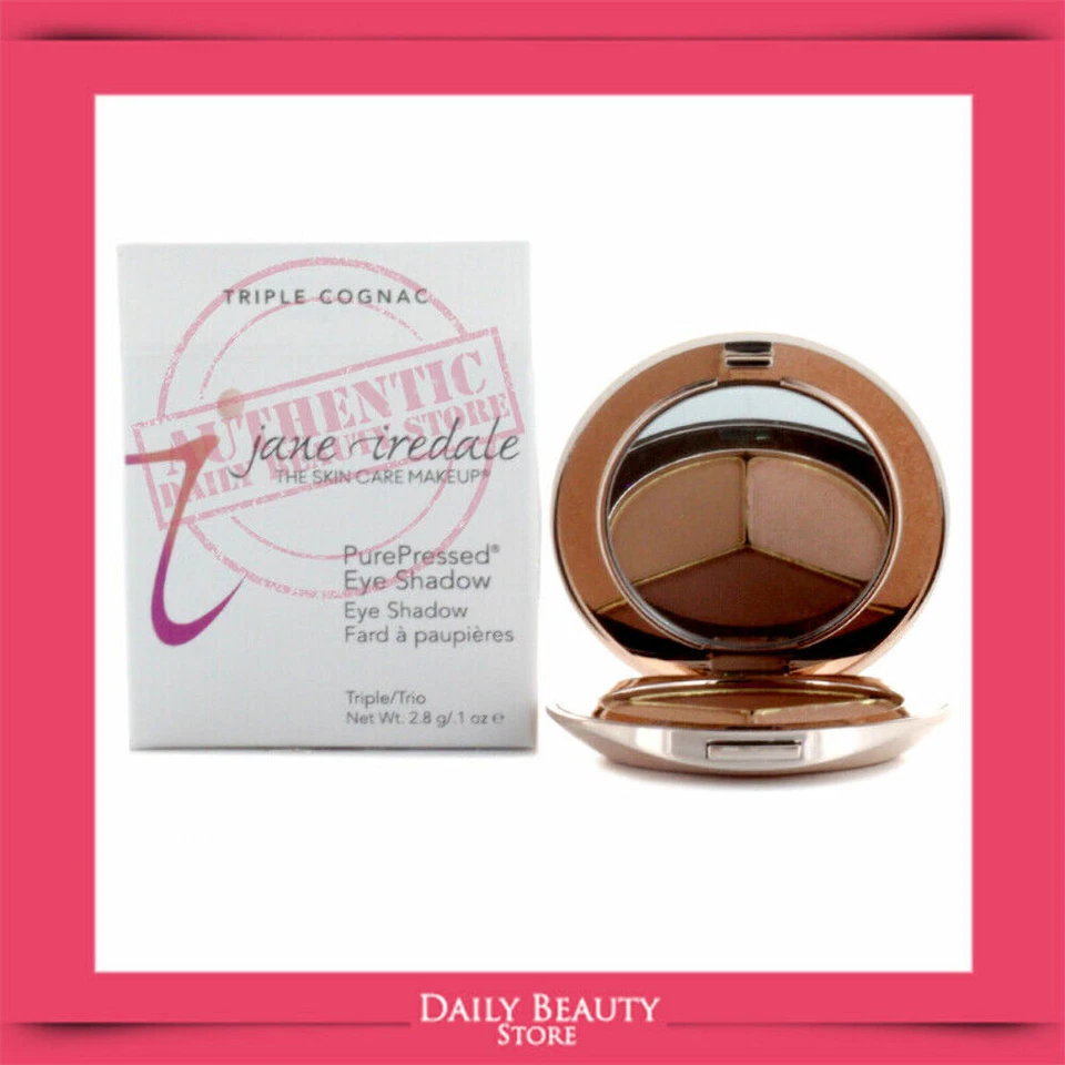 Jane Iredale PurePressed Eye Shadow Triple 2.8g 0.1oz Triple Cognac NEW FAST SHI - Image 1 of 1