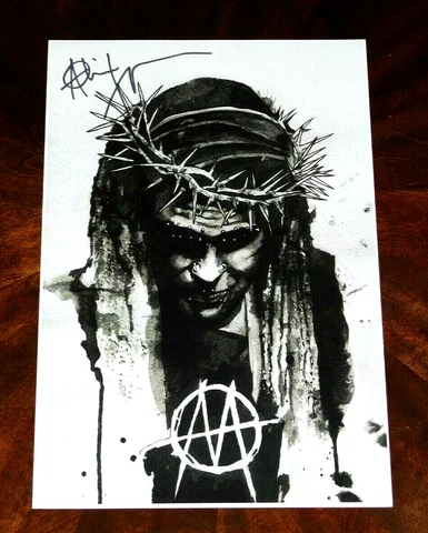 AL JOURGENSEN MINISTRY SIGNED 12X18 BLACK & WHITE ART POSTER!!! Cover