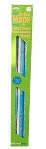 Visual Voyage Laminated Rolled Maps United States North America World Classroom - Picture 1 of 12