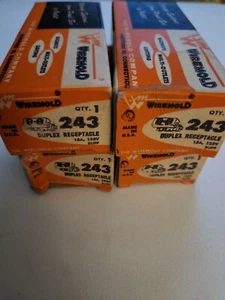 Wiremold 243 Duplex Receptacle 15amp  NOS 4pc lot. - Picture 1 of 4