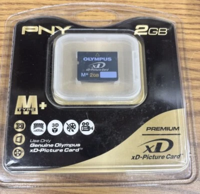 Genuine Olympus PNY 2GB Premium XD-Picture Memory Card M+ P-XDM2GB-SF New  - Image 1 of 2