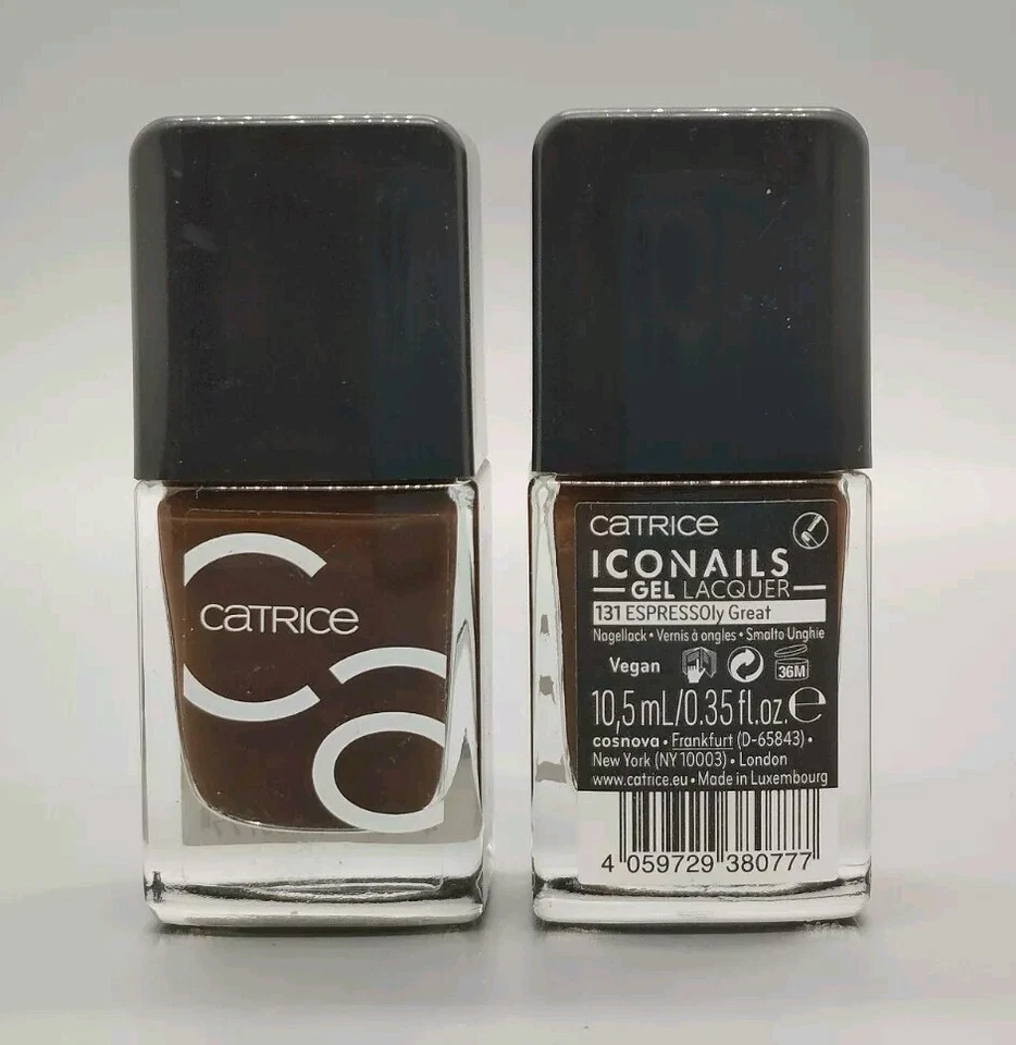 2x Catrice: ICONails GEL Lacquer/Nagellack - 131 ESPRESSOly Great - 2x 10,5 ml - Bild 1 von 1