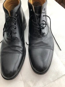 Zapatos de vestir para hombre talla 10,5 Johnson And Murphy negros de caña alta con cordones - Imagen 1 de 8