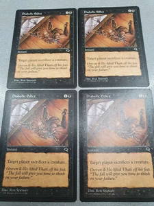 DIABOLIC EDICT x 4 PLAYSET ENG - MTG TEMPEST - GD/LP - Picture 1 of 1
