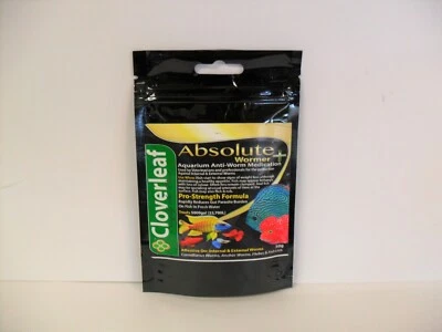 Cloverleaf Absolute Aquarium Fish Wormer + Plus. 5g, 20g & 50g packs - Image 1 of 4