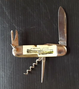 Vintage Souvenir Pocket Knife STE. ANNE DE BEAUPRE QUEBEC CANADA Made in Germany - Picture 1 of 5