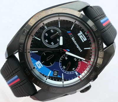 BMW Motorsport Estilo M Power Racing Diseño Deportivo Coche Accesorio Reloj Cronógrafo Foto 1 de 4