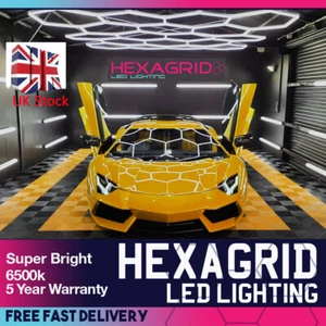 Hexagon 5-28 LED Lighting Detailing Garage Workshop Retail Car Showroom Custom - Picture 1 of 23