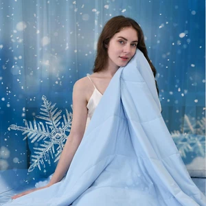 Cooling Comforter Queen Size - Cooling Blanket for Hot Sleepers and Night Sweats - Picture 1 of 7