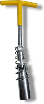 Chiave per smontaggio candela 21 mm con doppio snodo a t con molla di tension... - Immagine 1 di 4