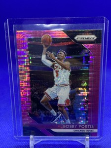 2018-19 Panini Prizm Pink Pulsar #140 Bobby Portis 08/42 Bulls