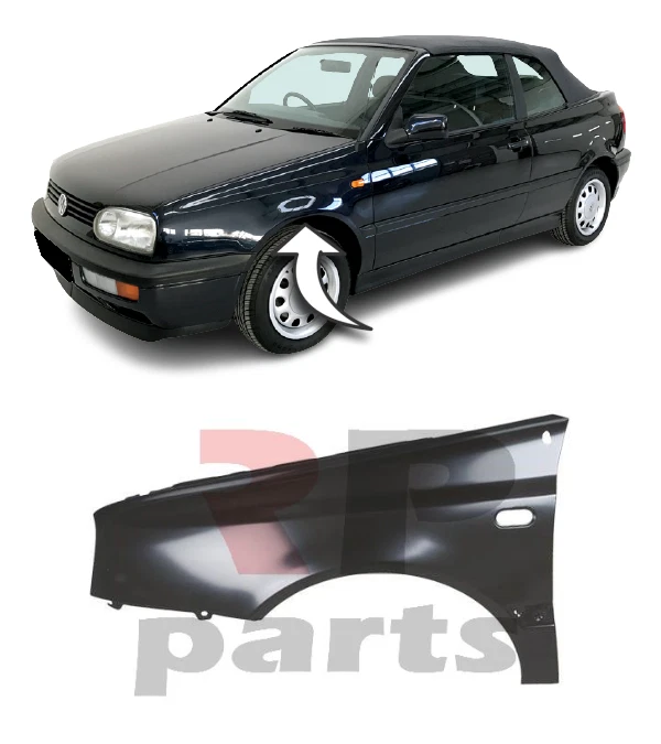 Für Volkswagen Golf MK3 96-97 Vorne Flügel Für Malerei Rund Loch Cabrio Links - Bild 1 von 4
