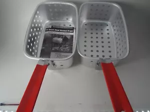 Cestas de 18 cuartos (2) para acelgas 18 cuartos cesta freidora asas de goma - Imagen 1 de 9