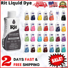 RIT All Purpose PERMANENT Color Dye for Fabric Cloth Shoes Painting Wood , 8 oz