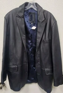 Knoles & Carter Leather Blazer Size XL - Picture 1 of 2
