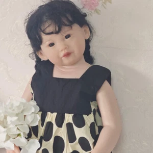 Muñeca bebé renacida acabado artista 28 pulgadas cuerpo de tela suave niña imagen real - Imagen 1 de 6