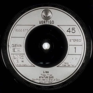 Status Quo - Lies / Don't Drive My Car [7" 45 rpm Single] West German Import - Picture 1 of 1