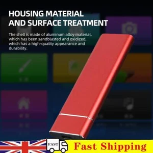 NVME External SDD Enclosure M.2 Key SSD Hard Disk Box PCIE NVME (Red) - Afbeelding 1 van 7