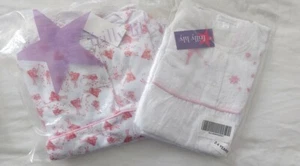 2 Paar RÜSCHEN LILIENFEE PYJAMAS 100% SCHWEIZER BAUMWOLLE Kurzarm und Langarm 2-4 Jahre - Bild 1 von 9
