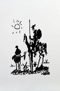 Pablo Picasso - Don Quijote - Wandbilddruck Poster EXTRA GROSS 66x44 - Bild 1 von 4