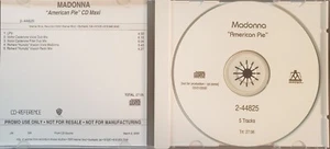 Madonna American Pie Advance Promo CD-R For Maverick CD Maxi 2-44825 Scarce NM - Picture 1 of 3
