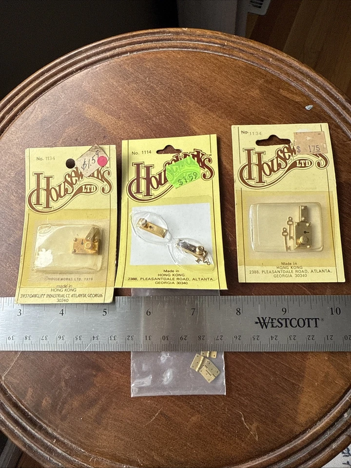 Vintage Dollhouse, Miscellaneous Door Locks, Handles And Hinges ￼ - Image 1 of 4
