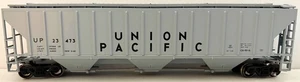 ATHEARN 72376 HO-scale UNION PACIFIC RTR 54-ft PS COVERED HOPPER UP #23473 GRAY - Picture 1 of 9
