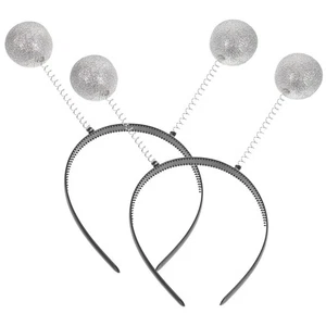 2 Stück Antennen Stirnband Glitzer Kugel Stirnband Halloween Kostüm Zubehör ♡ - Bild 1 von 12