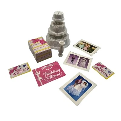 1983 Barbie TRACEY & TODD Wedding Cake + Extras 80s, Superstar Era, Mattel - Image 1 of 3