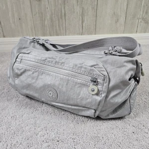 KIPLING CATRIN Seesack Schultertasche Silber Doppelgriffe Nachttasche - Bild 1 von 8