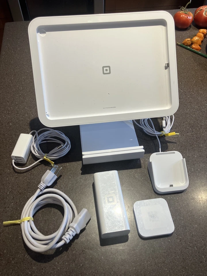 Sistema POS de registro cuadrado usado - blanco (A-SKU-0592) Foto 1 de 4