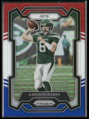 2023 Panini Prizm #227 Aaron Rodgers Red White and Blue - Image 1 of 2