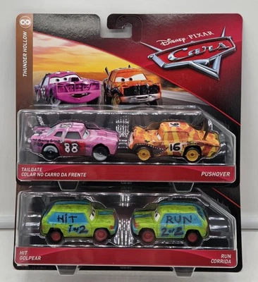 Disney Pixar Cars: Thunder Hollow Crazy 8 - Hit & Run / Tailgate & Pushover - Set Foto 1 de 4