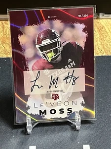 2024 Onit Athlete Texas A&M Aggies Signature Series #/230 Le'Veon Moss #S-3 Auto - Bild 1 von 2