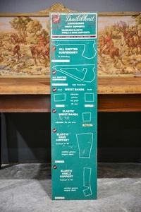 Vintage 1940's Mens Jockstrap Athletic Supporter sign Store Display Duribilknit - Picture 1 of 10