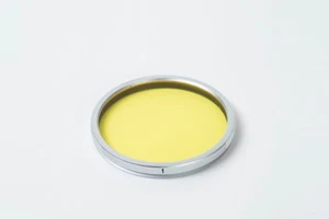 Leica E43 Yellow 1 Filter - Silver / Slim Cut for summilux 50 v1 v2 (97-98%new) - Picture 1 of 2