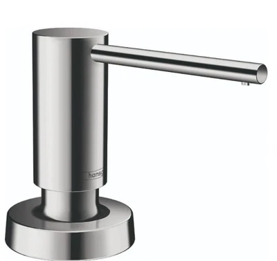 Hansgrohe 40448001 диспенсер для мыла с креплением на палубу с держателем ПОЛИРОВАННЫЙ ХРОМ новый! - Изображение 1 из 4