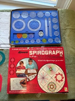Spirograph Original Box Printed In USA WITH more recent Spirograph see pictures - Image 1 of 4