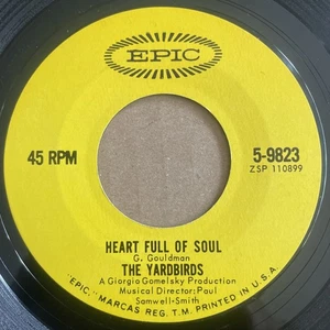 The Yardbirds - Heart Full of Soul 45 Epic 5-9823 Garage Psych Rock VG+ 1A/1A - Picture 1 of 5