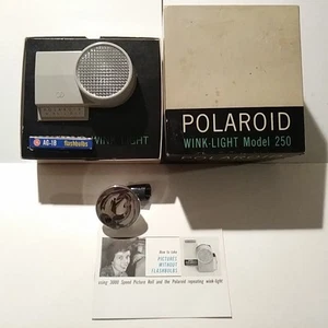 Polaroid Wink-Light Model 250-WORKS! w/Flash, Bulbs, Original Box & Instructions - Picture 1 of 4