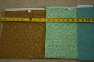 3 Yards & 28" Long, Floral Theme Quilt Cotton Bundle / Lot, T216 - Picture 1 of 10