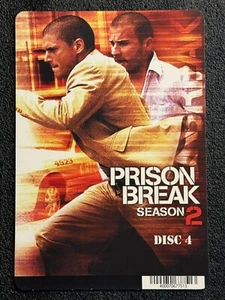 Prison Break: Temporada 2 Disco 4 - Tarjeta de película de alquiler de 5,5 x 8 ~~SIN PELÍCULA INCLUIDA~~ - Imagen 1 de 1