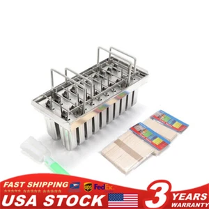20 Stck. Gefroren Eis am Stiel Formen Eis Pop Maschine Gefrierschrank Obst mit Sticks Sommer - Bild 1 von 12