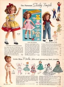 Vintage Shirley Temple Doll Ad Reproduction Print Advertising 17x12 - Picture 1 of 1