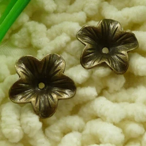 180 un. tapas de cuentas de flores chapadas en bronce 18X18MM S2827 HAZLO TÚ MISMO para hacer joyas - Imagen 1 de 6
