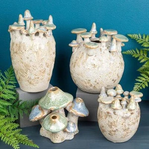 Shudehill Regalo Funghi Artigianato Moderno Conico Rotondo Texture Vaso - Foto 1 di 4