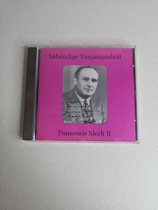 Opera CD Francesco Merli 2 Historic Recordings Lebendige Vergangenheit 89091 - Picture 1 of 3