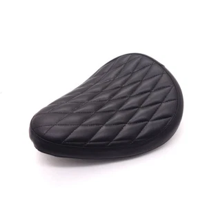 Asiento de conductor individual Black Diamond para Harley Sportster Chopper Bobber personalizado 650 CB - Imagen 1 de 7