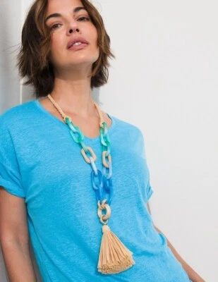 Chicos Cool Multi Links Tassel Necklace NWT Jewelry Women Foto 1 de 4